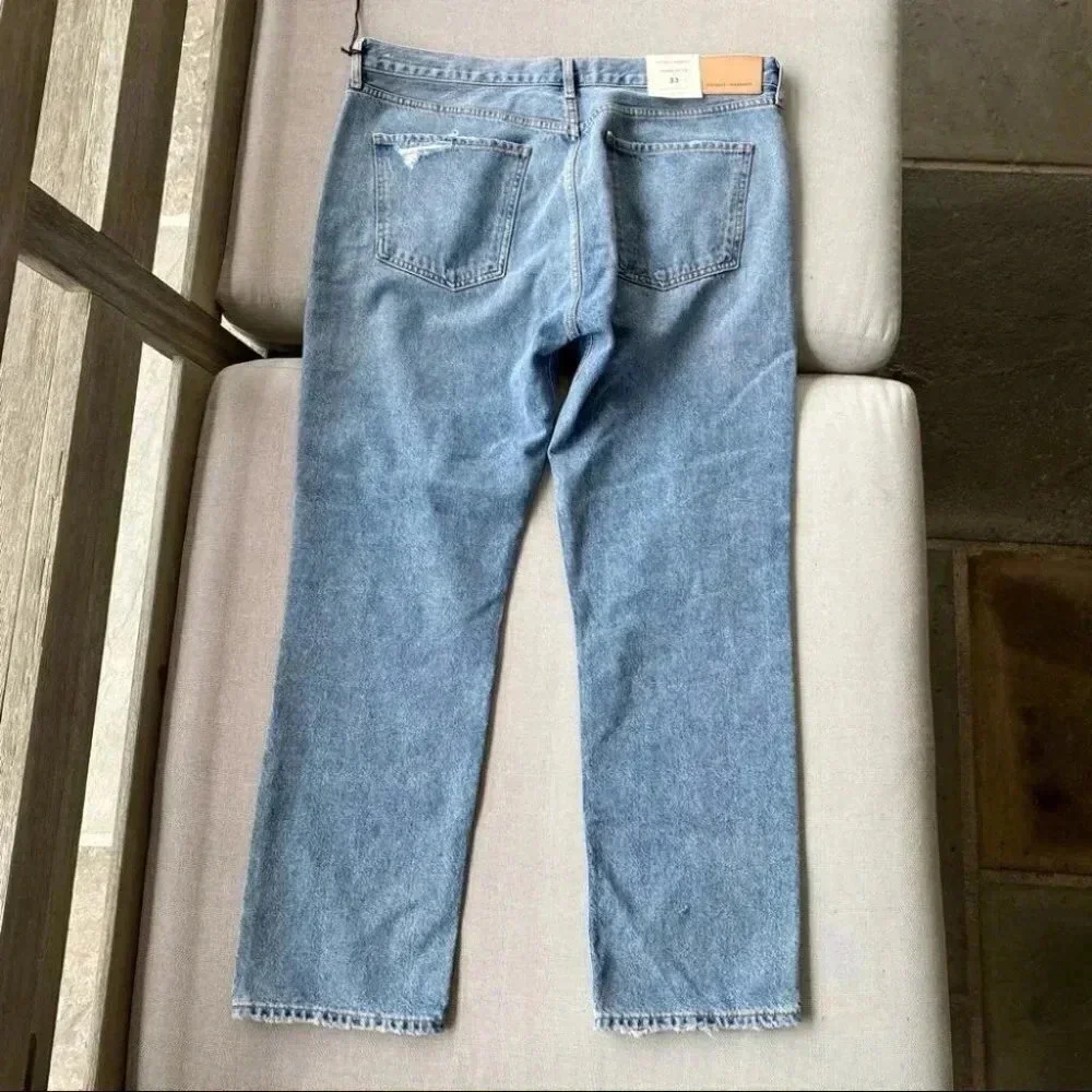 NWT Citizens of Humanity Charlotte High Rise Straight Leg Jeans Denim Blue 33